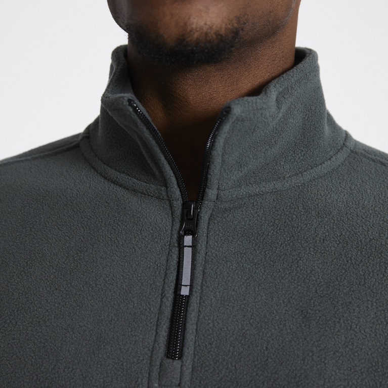Fleece sweater "Fille" Dark Green